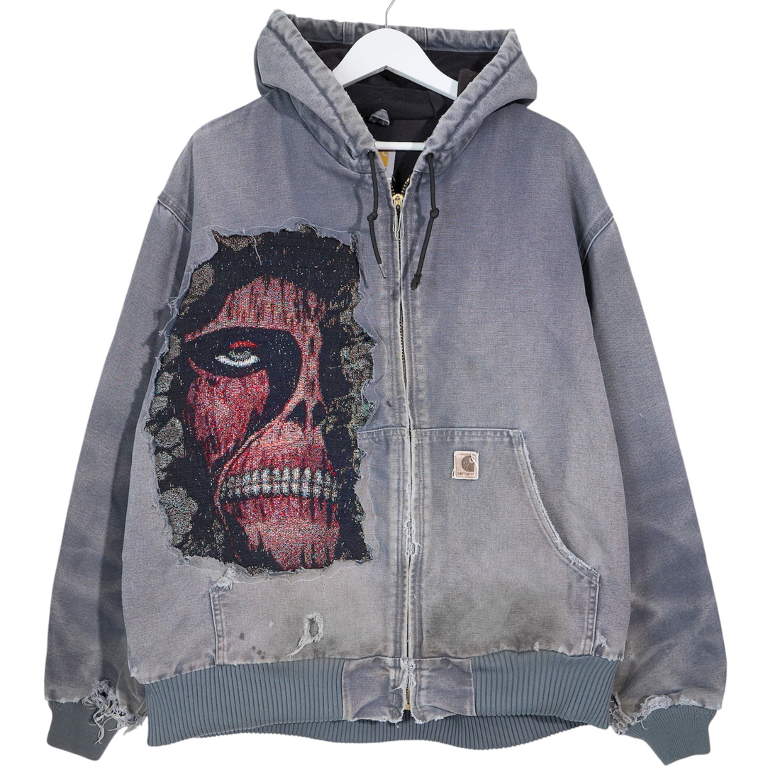 [1/1] VINTAGE Carhartt (Attack on Titan) "Wall Titan" Hooded Jacket - Size XL