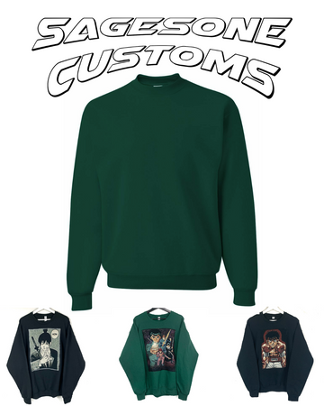 CUSTOM Woven Patch Sweatshirt